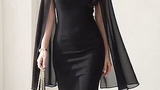 The Most Elegant Black Dress You’ll Ever See ✨