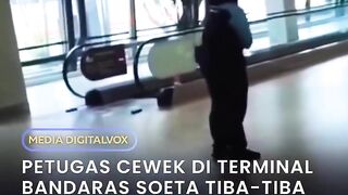 Gak Wajar! Petugas Cewek di Terminal 3 Bandara Soetta Mendadak Histeris dan Lompat-Lompat Kayak Poci!