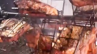 Brazilian BBQ on a Spit with Beef Ribs! 🔥🥩