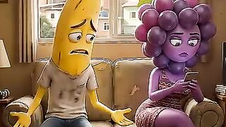 Banana descobre a verdade sobre a Uva