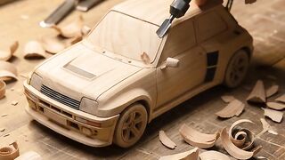 Construção do Mini Carro de Madeira que Virou uma Fera! 🔥ASMR