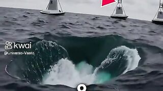 Fenômeno Misterioso no Mar — Buraco ou Redemoinho Surpreendente 🌊