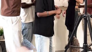This guy kissed the girl during a live shooting.😱😂
