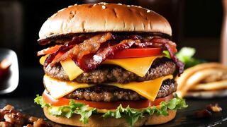 CHEESE AND BACON BURGUER