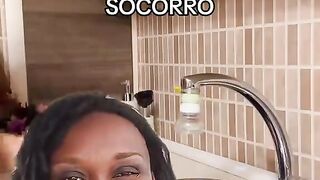 A faxina et um pedido de SOCORRO