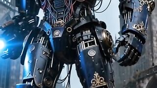 Robot Megathron Biru