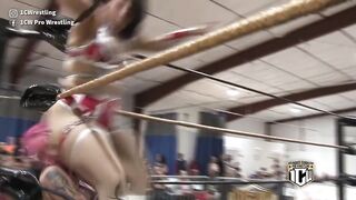 Adrianna nearly takes Dolli's head off at Pro Wrestling