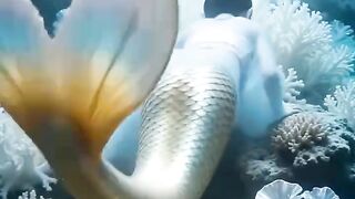 Una bebé recién nacida sirena
