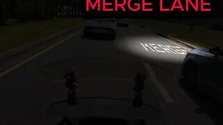 Driver Merges And Crashes Out!!