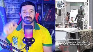 ROBÔ HUMANOIDE DO EXÉRCITO PRESTA CONTINÊNCIA PARA LULA