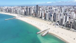 Imagem de drone de Fortaleza