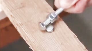 Life hack: If you don't have a wrench of the right size.
