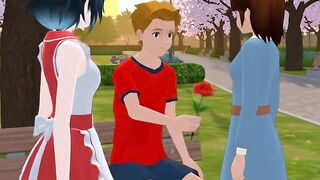 School simulator game AI generate video
