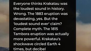 The loudest sound ever was a lie