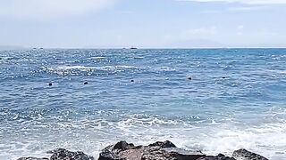 Ocean Waves Crashing on the Rocks | Relaxing Beach Nature Sounds