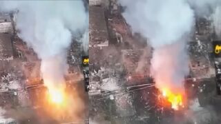 Ukrainian artillery blows up Russian ammo warehouse in Soledar
