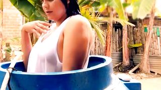 Bathing in unique style water tank #bathing #unique #style #water #tank #reels #viral #shorts #trending