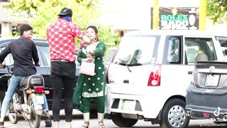 Prank on hot girl in road | Road Pranka | Prank on cute girl