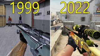 Evolution of Counter Strike 1999-2022