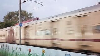 Indian Railway passing through Kanpur