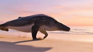 crocodino na praia do Brasil