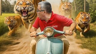 Tiger is chasing me