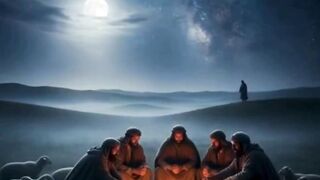 “Anjos Anunciam o Nascimento de Jesus“ -  Lucas 2:8–20