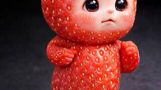 Anak strawberry bergoyang