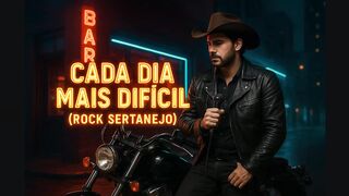 Cada Dia Mais Difícil ( rock sertanejo ) - "A dor da distância virou canção."