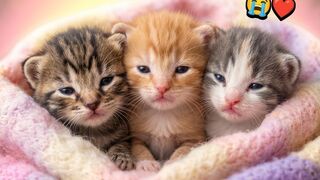 ✅Three Newborn Kittens🐱
