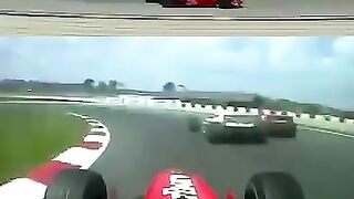F2000-V10 | Barrichello Overtakes the Schumacher Brothers 🔥
