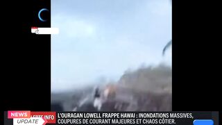 L’ouragan Lowell frappe Hawaï : inondations massives, pannes géantes et chaos côtiera