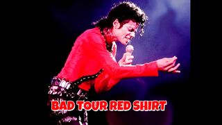 Michael Jackson Bad Tour Red Shirt