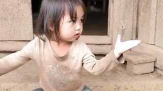 Young female kung fu practitioner