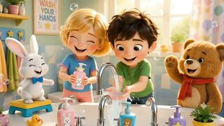 Wash Wash Hands 🧼 | Fun Hand Washing Song for Kids |