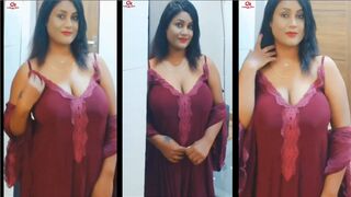 indian girl in nighty