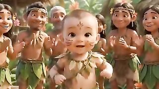 🌿 Cute little kids dancing and having lots of fun_ 🥰🎶 Enjoy adorable 3D animated kids_