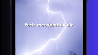 😳 PETIR + AIR = GILA! #lightning #radex