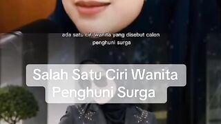 Salah satu ciri wanita penghuni surga