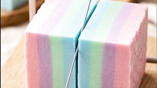 Clean Cuts Only: Satisfying Rainbow Soap Wire Slicing ASMR