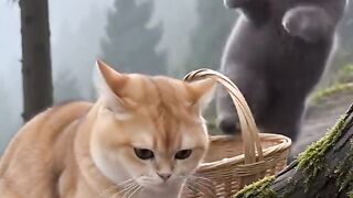 *Chef Cats Cooking Full Meals! Orange Cat & Grey Cat Kitchen Adventures*