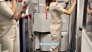 Announcement Pramugari Cantik Super Air Jet Pesawat Airbus A320-200.mp4