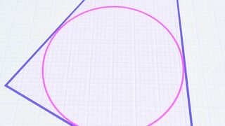 How to find a triangle's area with a circle 🤓