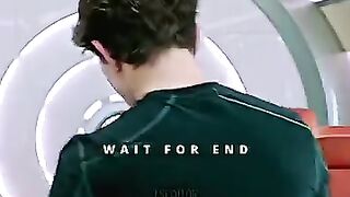 Peter create his suit in Happy plane___#spiderman_movie scene