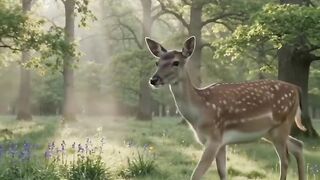 Peaceful Journey Through the Sunlit Meadow 🦌 | Relaxing Nature Visuals