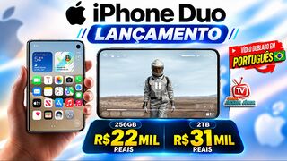 🔥 IPHONE DUO: O PRIMEIRO DOBRÁVEL DA APPLE CHEGOU! 😱📱 ATÉ R$ 31 MIL! #iphone #duo