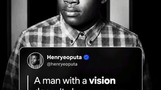 A man with a vision is attractive