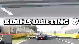 KIMI WAS DRIFTING ON GRAVEL 😳