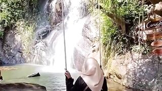 Kuningan waterfall tourist attraction