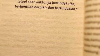berhentilah berpikir dan bertindaklah !